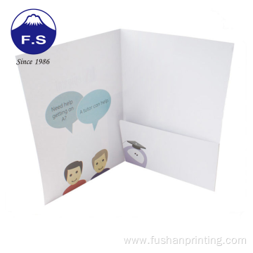 A4 paper file one pocket folder with thickness
